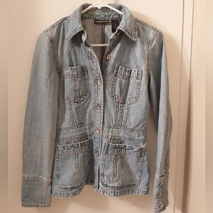 Dkny Jeans 100% Cotton Light Jean Jacket Size Small (S)